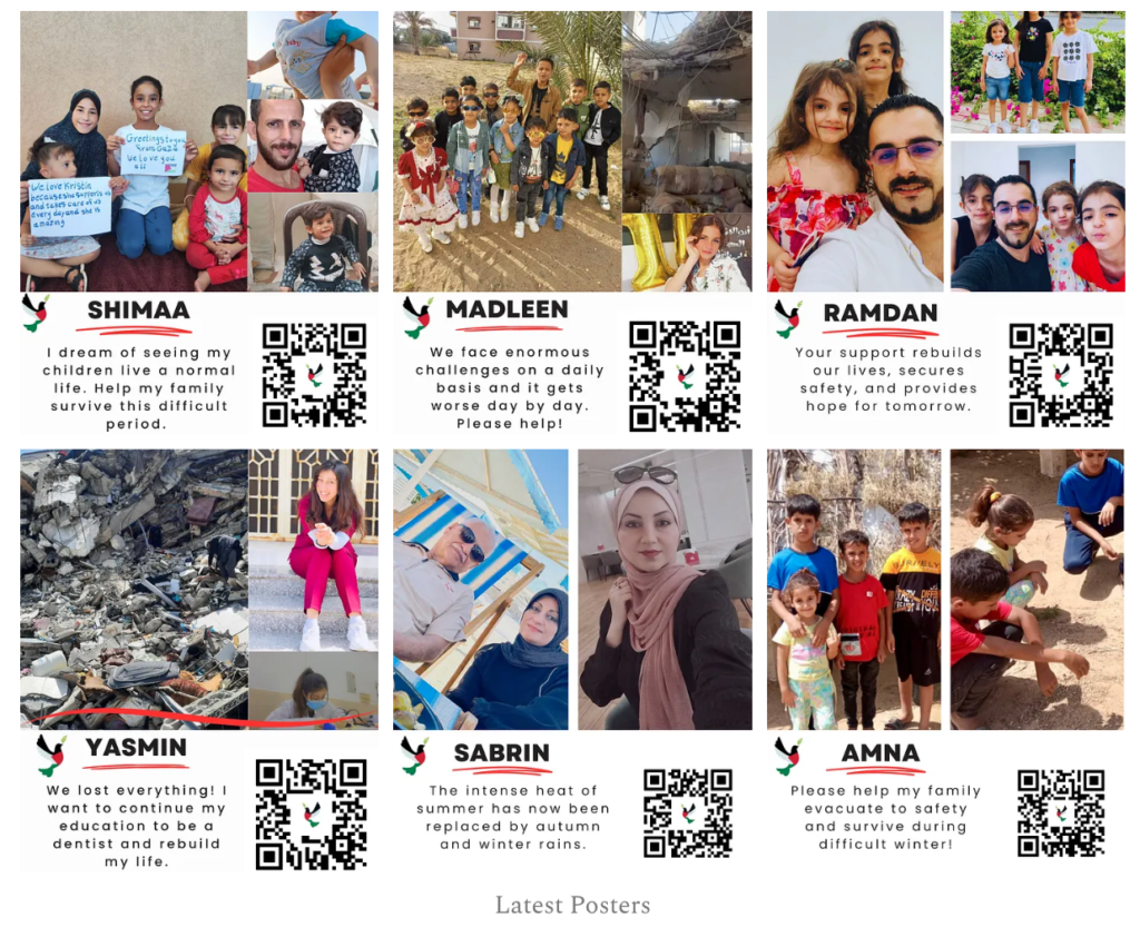 Latest Help Fund Gaza posters